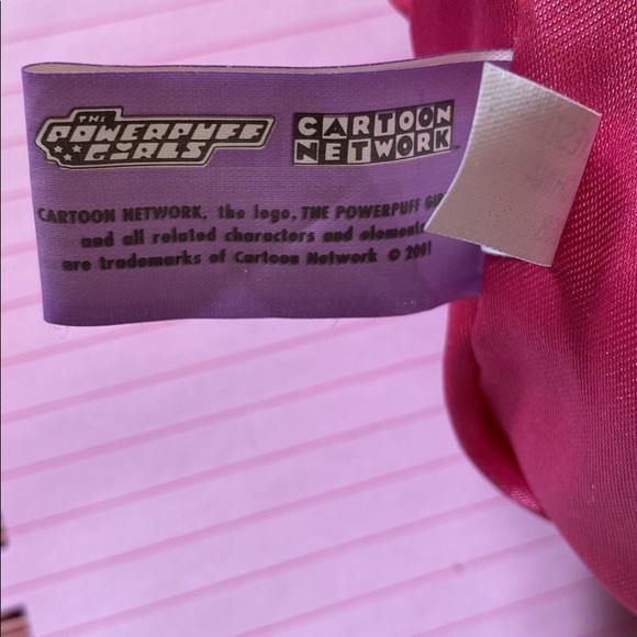 Vintage 2001 Powerpuff pink velour pencil pouch and notebook-- SOLD- 5/14 - Picture 6 of 7
